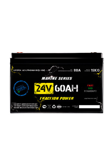 Тяговый аккумулятор ASPIL (24В, 60Ач, LiFePO4) (AE-LFPi2460)
