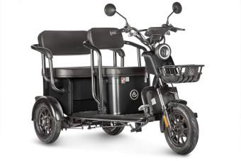 Трицикл электрический Wanshida UM+ (60V, 1000W, черный)