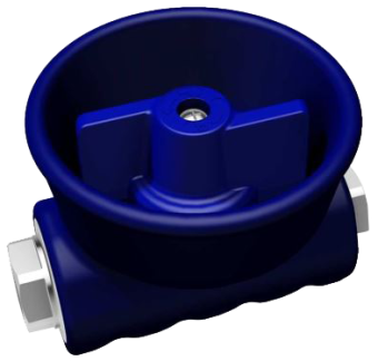 Кран для пенного пистолета PA RPS (1/2&quot;г-ARS178, 24бар, 80л/мин, синий)