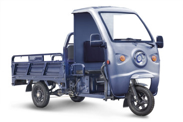 Трицикл электрический Rutrike D4 КАБИНА 1800 (60V, 1200W, синий)