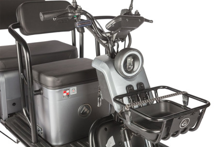 Трицикл электрический Wanshida UM+ (60V, 1000W, зеленый) (0000314-3099)