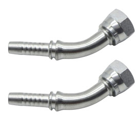 Фитинг высокого давления BSP (DN20, 3/4г, 45гр, оцинк) Robin