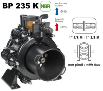 Мембранный насос Comet BP235 (20 бар, 222 л/мин, ВОМ 1&quot;3/8)