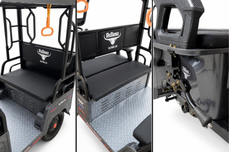 Трицикл электрический Rutrike Рикша 60V 2000W (темно-зеленый) (026654-3293)