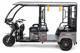 Трицикл электрический Rutrike Рикша 60V 2000W (темно-зеленый)