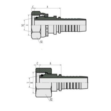Фитинг высокого давления DKO-L (DN16, М26х1.5г, оцинк) Robin