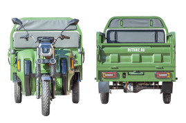 Трицикл электрический Rutrike Маяк 1600 60V/1000W (зеленый)