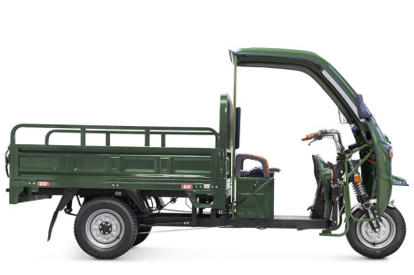 Трицикл электрический Rutrike D4 КАБИНА 1800 (серый)
