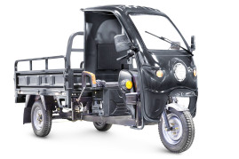 Трицикл электрический Rutrike D4 КАБИНА 1800 (серый)