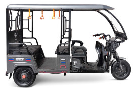 Трицикл электрический Rutrike Рикша 60V 2000W (серый)