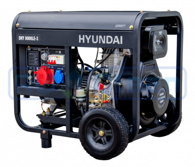 Генератор дизельный Hyundai DHY 8000LE-3