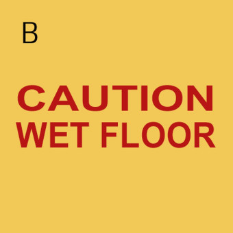 Указатель TTS "Осторожно мокрый пол" (полипроп, 2хсторонний, украинск и англ)