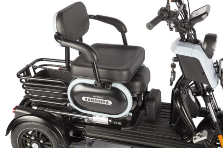 Трицикл электрический Wanshida UN MOTO (60V, 650W, черный) (0000285-3102)