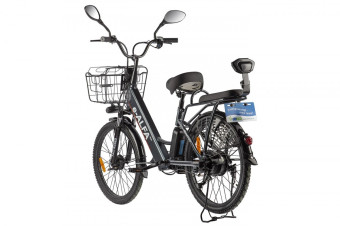 Электровелосипед GREEN CITY e-ALFA new (темно-серый)