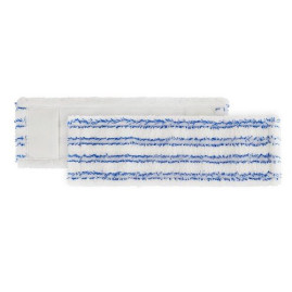 Моп TTS Wet Disinfection soft band (40см, белый с синими полосками)