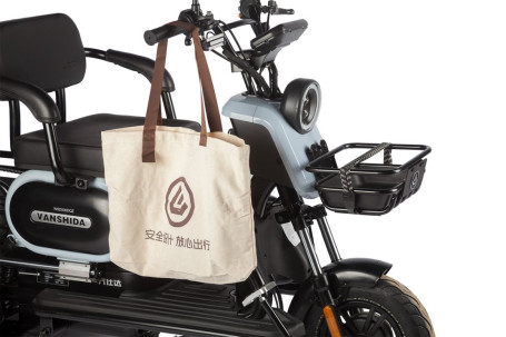 Трицикл электрический Wanshida UN MOTO (60V, 650W, черно-синий) (0000285-3103)