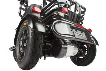 Трицикл электрический Wanshida UN MOTO (60V, 650W, черно-синий)