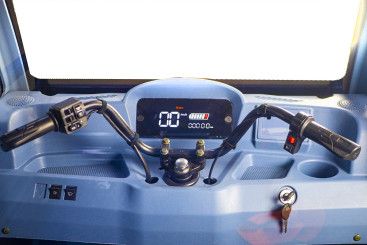 Трицикл электрический Rutrike КАРГО Кабина Дуал (темно-синий)