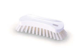 Щетка-скраб IGEAX ручная (180мм, жесткий, белый)