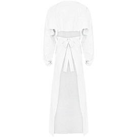 Фартук с рукавами Reiko aproLin eco+ (синий, Дл-135см)