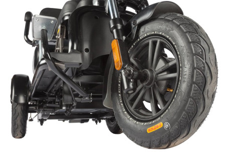 Трицикл электрический Wanshida UN MOTO (60V, 650W, черно-красный) (0000285-3104)