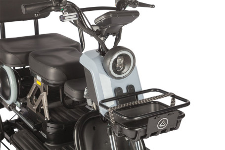 Трицикл электрический Wanshida UN MOTO (60V, 650W, черно-красный) (0000285-3104)