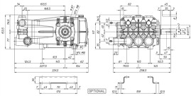 Насос высокого давления UDOR CKC 50/20 S (200бар, 50л/мин)