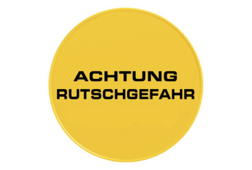 Табличка TTS Опаснорсть споткнуться (23см, круглая, немецк. яз)