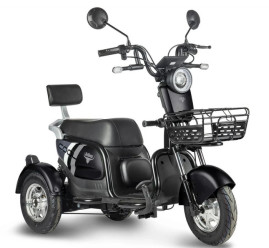 Трицикл электрический Rutrike Шкипер (черный)