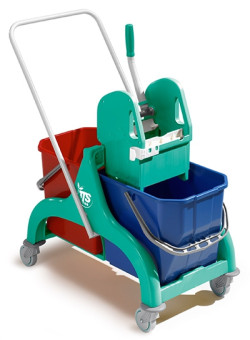 Тележка TTS Nick30 (2х15л, пластик, отжим Tec)