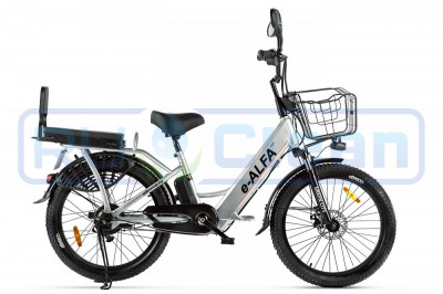 Электровелосипед GREEN CITY e-ALFA Fat (серебристый)