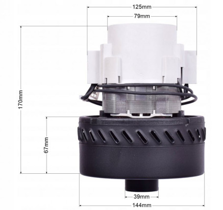 Турбина всасывающая Ametek (24В, 400Вт) (711132)