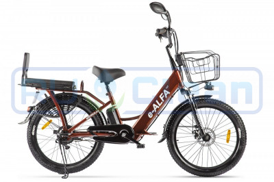 Электровелосипед GREEN CITY e-ALFA Fat (коричневый)