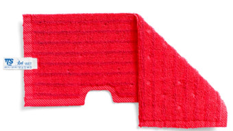 МОП двухсторонний TTS (47х18.5см, микрофибра, для гладк. поверхн, красный)