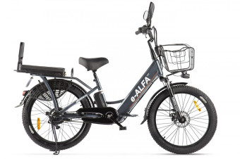 Электровелосипед GREEN CITY e-ALFA Fat (темно-серый)