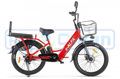 Электровелосипед GREEN CITY e-ALFA Fat (красный)