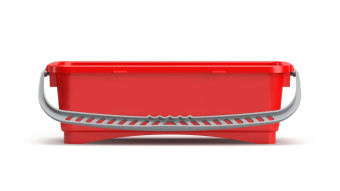 Ведро TTS (10л, ручка, без крышки, красный)