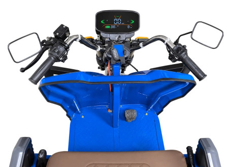 Трицикл электрический Rutrike Дукат NEXT 1500 (72V, 1500W, синий) (027508-3364)