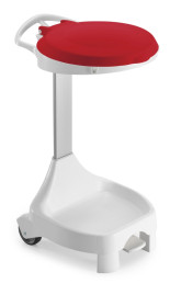 Держатель мешка TTS Smile W-70 (120л, педаль, ножки, колеса, красная крышка)