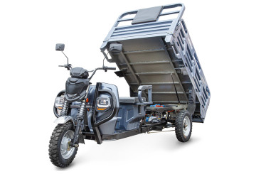 Трицикл электрический Rutrike Атлант-У 2000 60/72V 2000W (серый)