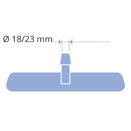 Рамка со спонжем TTS BLIK (60см, полипропилен, серо-зеленый)