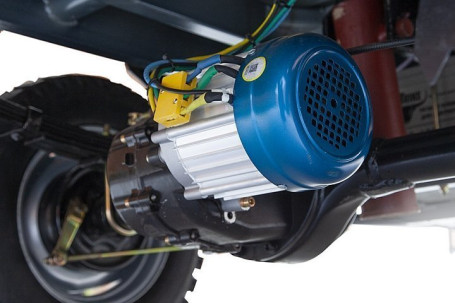 Трицикл электрический Rutrike Титан 2000 60V1500W (гидравлика, синий)