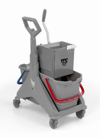 Тележка TTS NICKITA (2х25л, отжим O-KEY, серый)