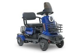 Трицикл электрический Rutrike Квадро (синий)