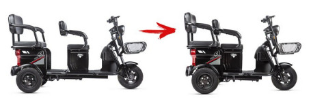 Трицикл электрический Rutrike Трансформер (серый)