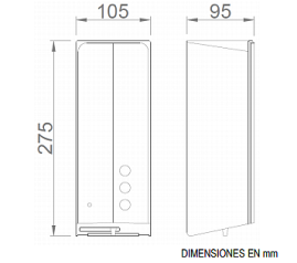 Диспенсер для антисептика Nofer (1000мл, белый)