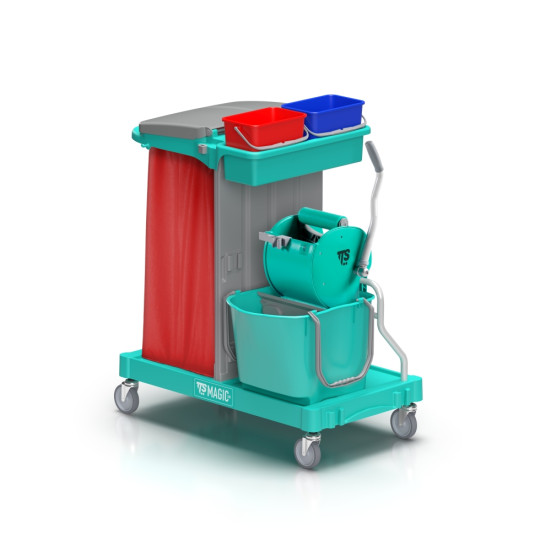 Тележка TTS Magic Line 130B6 (28л, 2х4л, отжим TEC, держ. мешка 120л)