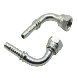 Фитинг высокого давления BSP (DN25, 1"г, 90гр, оцинк) Robin