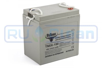 Аккумуляторная батарея RuTrike TNE6-190 (6В, 210Ач, Gel)