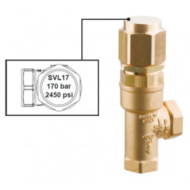 Клапан предохранительный Mecline SVL17 (25-150бар, 25л/мин, 3/8"г, By-pass 3/8"г)